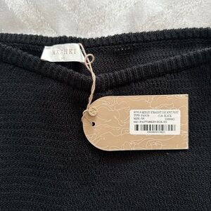 MESHKI Ridley Straight Leg Knit Pant